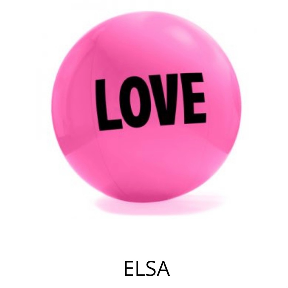Pink BIG LOVE BALL — pair of 2.